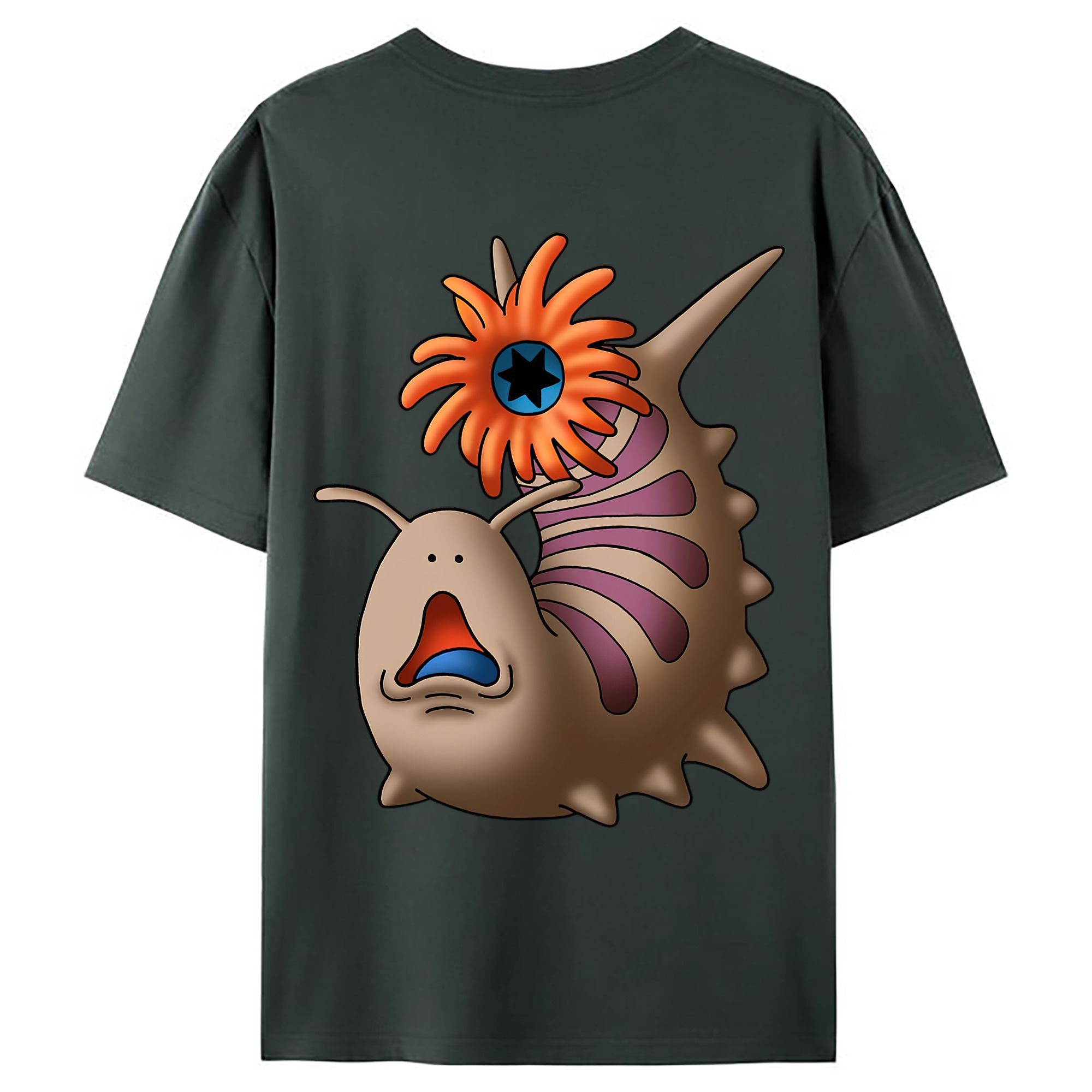 （画像用） ドラゴンクエスト Doragon Kuesuto Dragon Quest 綿100％ メンズ半袖Tシャツ（バックプリント） 通気性